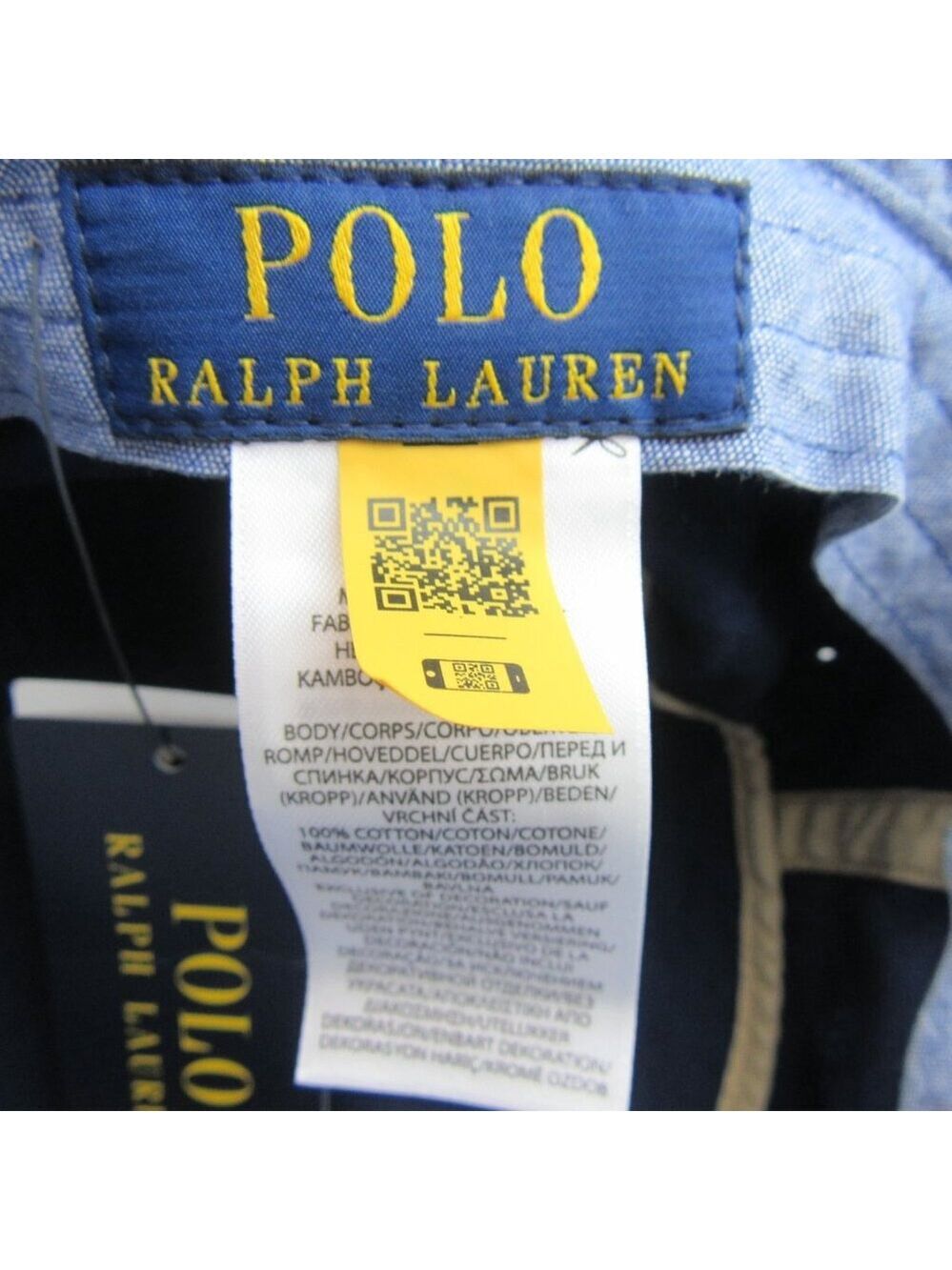 Polo Ralph Lauren Embroidered Bear Bucket Hat Adult Size S/M Navy Blue NEW - Picture 10 of 12